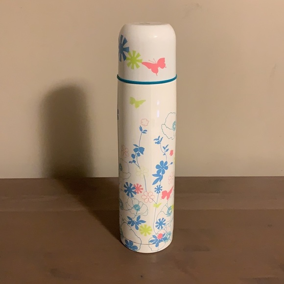 Starbucks x Pylones White, Pink, and Blue Floral Print Thermos - Picture 3 of 8